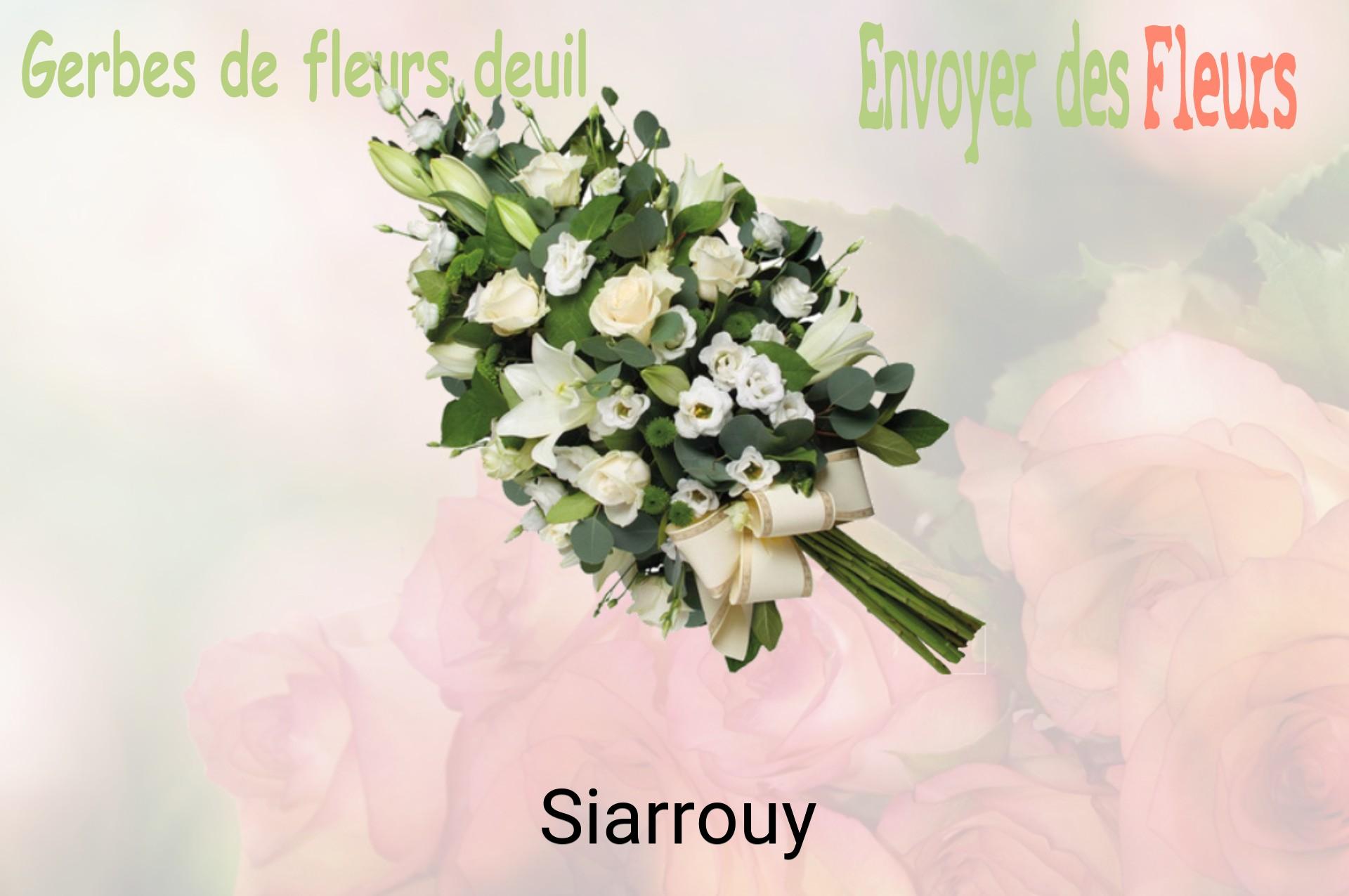 Gerbe de fleurs de deuil livrée à Siarrouy